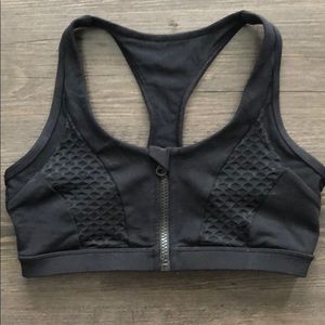 Lorna Jane black workout top with zipper